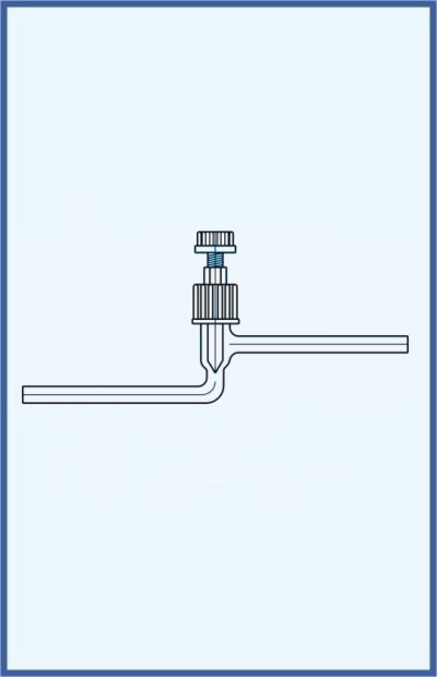 Stopcocks, valve and keys - valves - PTFE needle - valve VT 0-2 - single way, strajght, design B