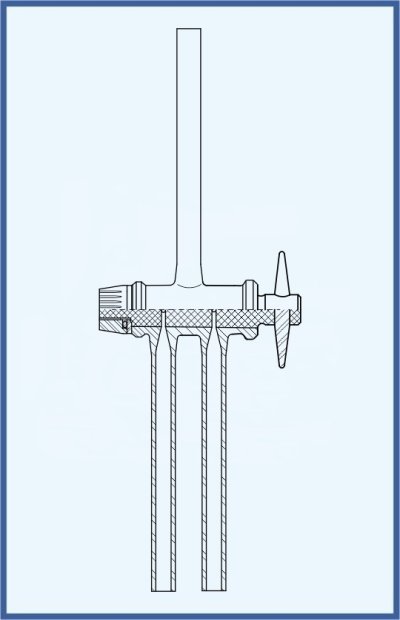 Kohouty, ventily a kladívka - kohout dvoucestný kompletní s teflonovým kladívkem