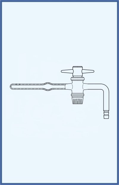 Hahn, Ventile und Küken - Exsikatorenhahn mit PTFE-Küken