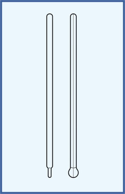 Rods with flamed paddle without grid