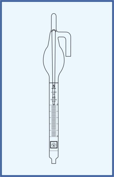 Automatic burettes according to Schilling - with Schellbach stripe,without accessories