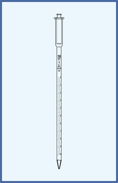 Pipettes - Graduated pipette, class AS, with glass piston