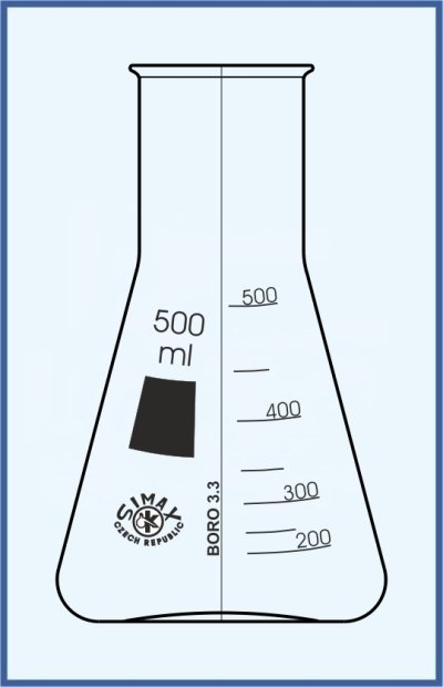 Erlenmeyer Kolben, weithalsig