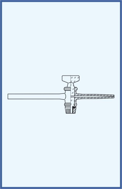 Kohouty, ventily a kladívka - bytetový kohout jednocestný kompletní se skleněným kladívkem, se špičkou, třída AS