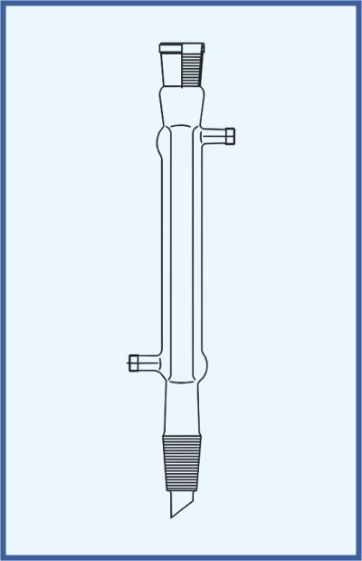 Kühler - Liebig - mit NS Kern und Hülse, mit Gewinde GL 14