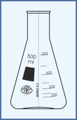 Erlenmeyer Kolben, enghalsig