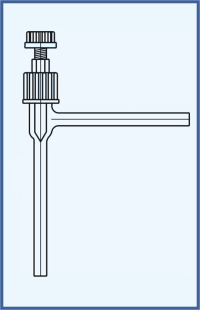 Kohouty, ventily a kladívka - ventily s teflonovou kuželkou - ventil VT 0-2 - jednocestný, úhlový