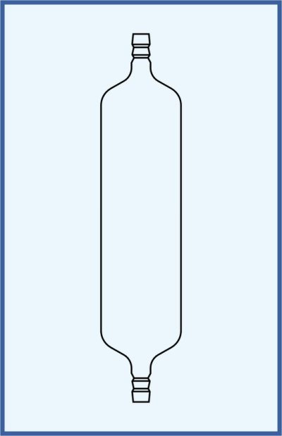 Tube gas collecting - with two hose connnections