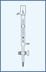 Burette acc. to Daffert, stopcock, glass key