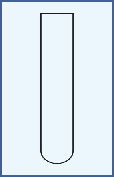 Test tubes without rim, round bottom