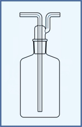 Gaswaschflasche mit nach Drechsler