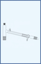 Distilling link with Liebig condenser and hose connection