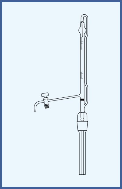 Automatic burettes according to Pellet - with stopcock, QUALICOLOR - glass key, class B