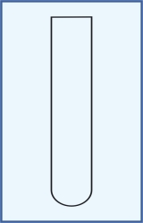 Test tubes without rim, round bottom