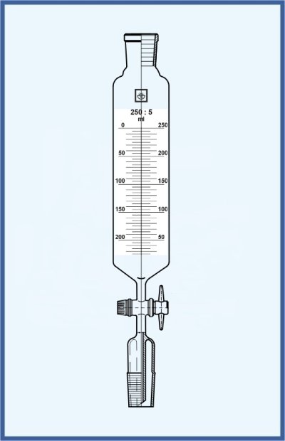 Dropping Funnels cylindrical - with teflon SJ stopcock