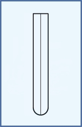 Test tubes without rim, round bottom