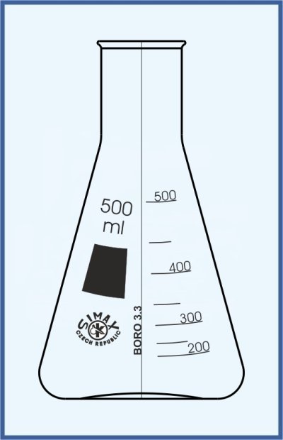 Erlenmeyer Kolben, enghalsig