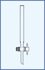 with indentations and stopcock with PTFE key