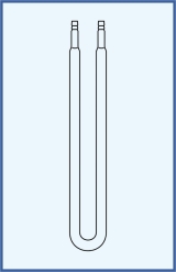 U - tube with hose connection