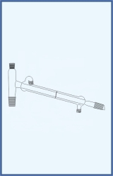 Distilling link with Liebig condenser and screw GL 14