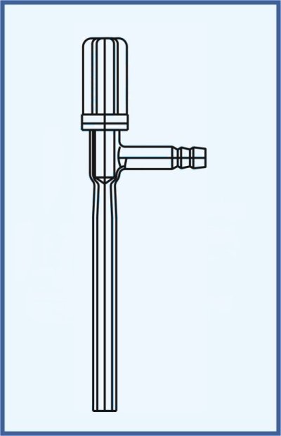 Hahn, Ventile und Küken - Ventilhahn mit PTFE Nadel + Olive