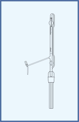 with intermediate stopcock, with glass key, with Schellbach stripe, class B