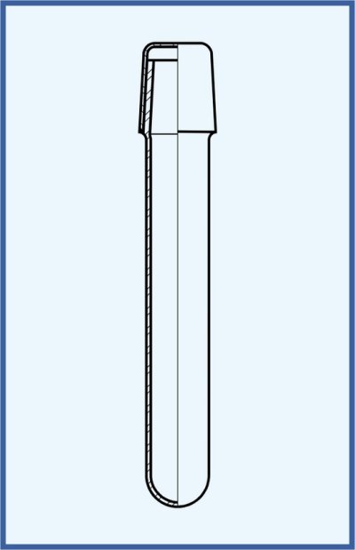 Test tubes - Test tube for microbilology - with plug