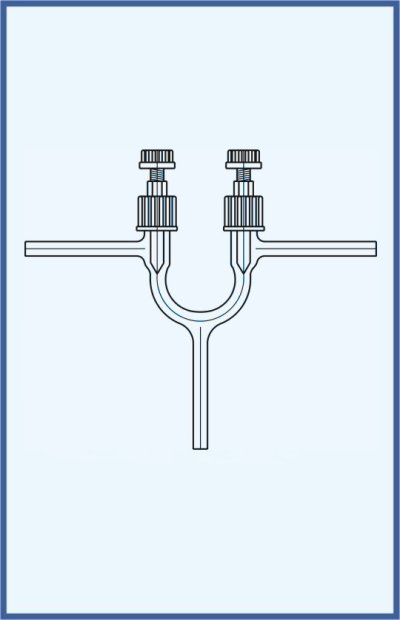 Hahn, Ventile und Küken - Ventile - PTFE Nadel - Ventil VT 0-5 - Zweiweg, Auführung B