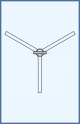 Y-kohout trojcestný, kompletní se skleněným kladívkem