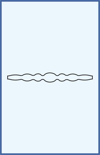 Spojovací rourka - přímá, s kuželovitě sestavenými olivkami pro různé průměry pryžových hadic