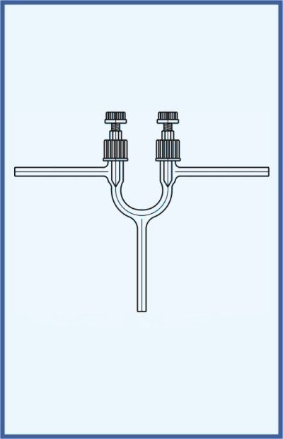 Hahn, Ventile und Küken - Ventile - PTFE Nadel - Ventil VT 0-2 - Zweiweg, Auführung B