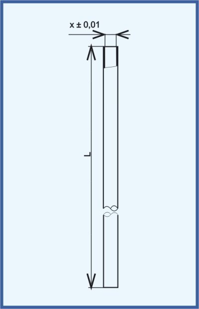 Burette tubes - without printing, class B