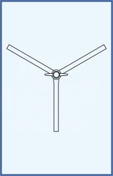 Y-kohout trojcestný, kompletní s teflonovým kladívkem